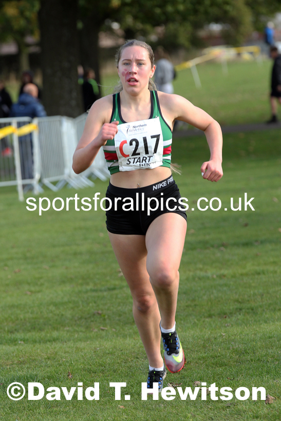 Womens under-17s Northern Cross Country Relays, Graves Park, Sheffield. Photo: David T. Hewitson/Sports for All Pics